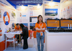 Elitech is a developer of real-time data monitoring devices. On the photo Ellie Deng.